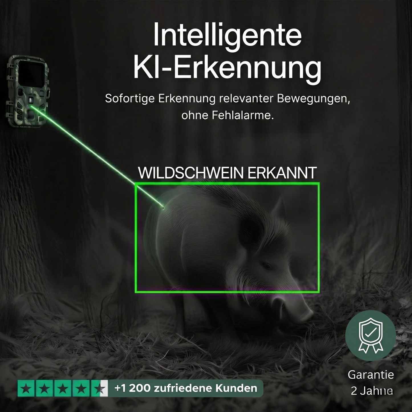 Caméra de chasse Wifi 4K